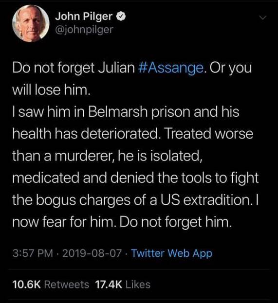Julian Assange Tortured with Psychotropic Drug - LewRockwell