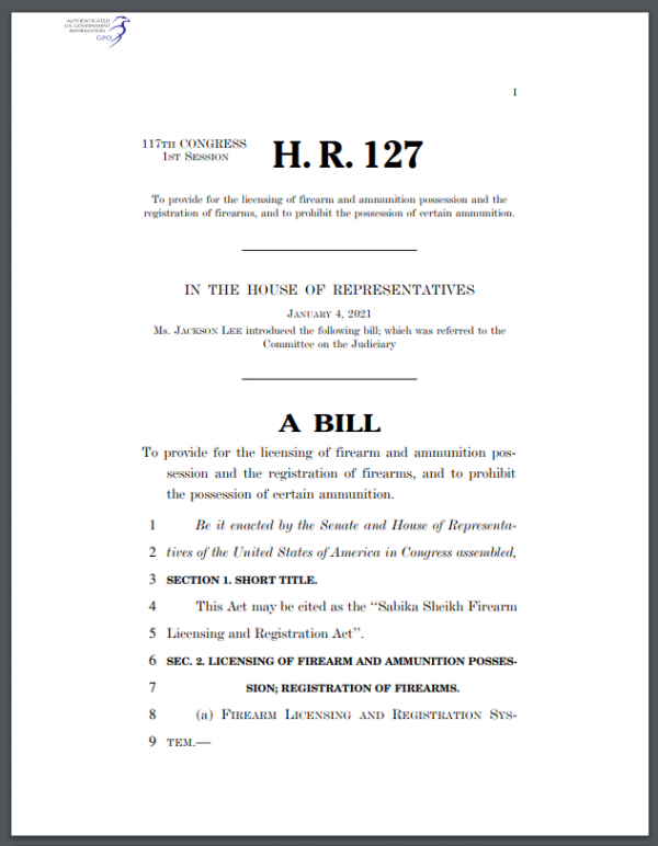Here it is – The Bill To Destroy Gun Ownership - LewRockwell